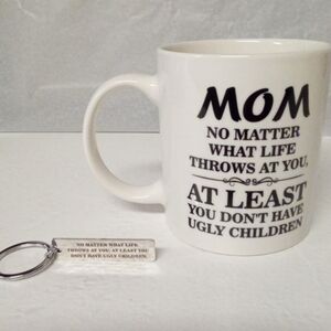 Funny #1 Mom No Matter What Life Throws at You Funny Cup